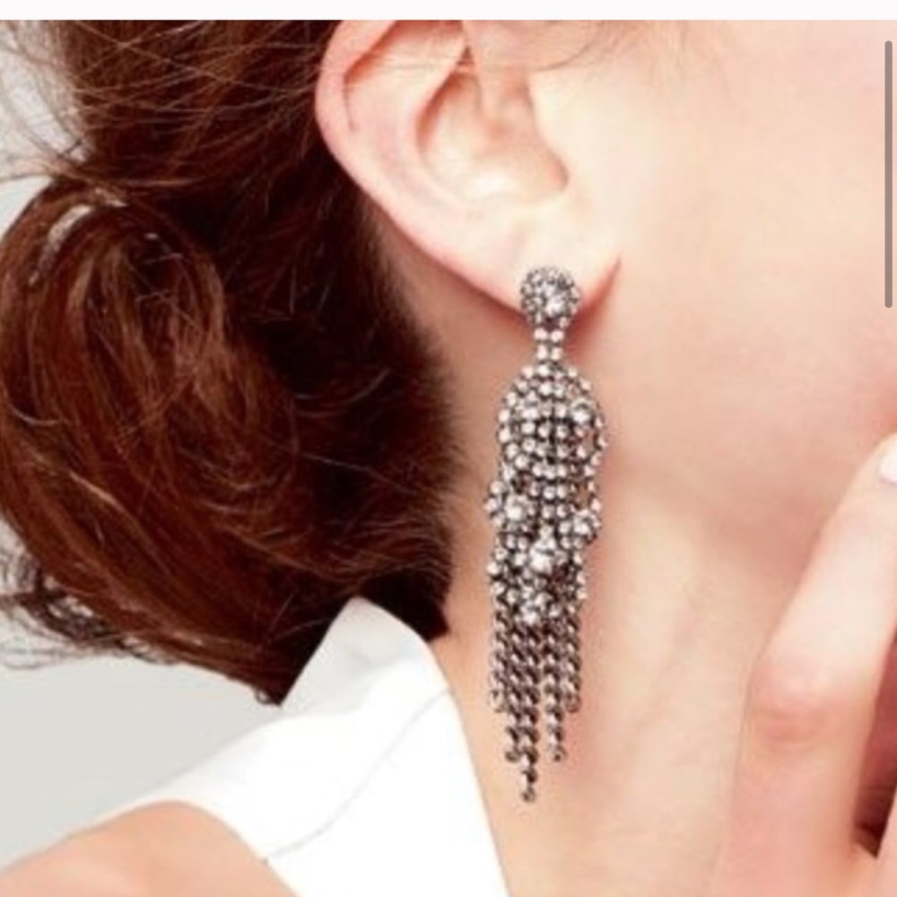 :: Stella & Dot Retired Petra Fringe Earrings - Picture 3 of 15